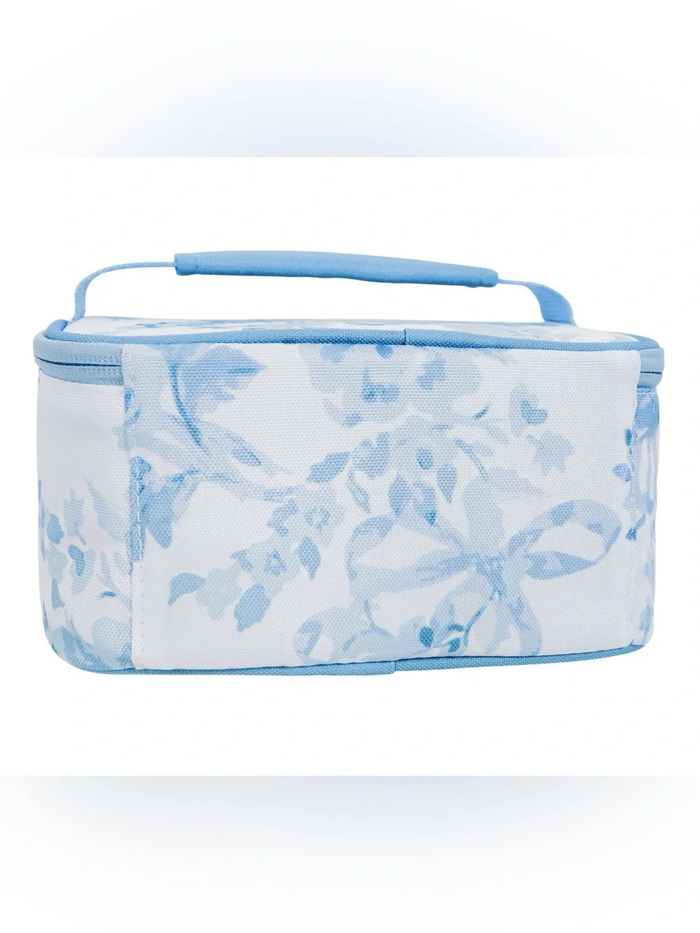 LoveShackFancy Blue Damask Floral Mackenzie Lunch Box or Cosmetic Case NWT